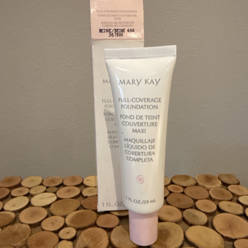 Mary Kay Full Coverage Foundation Beige 404 Pink Lid # 367800